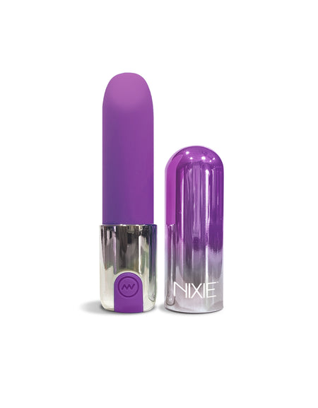 NIXIE Smooch Rechargeable Lipstick Vibrator, Purple Ombre - THES