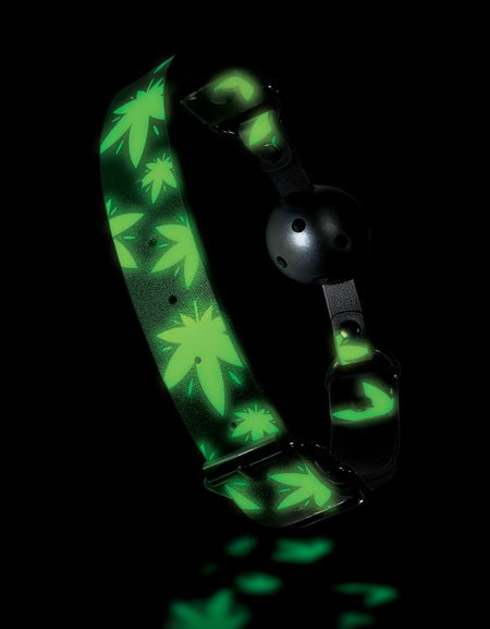 Stoner Vibes, Chronic Collection, Glow In The Dark, Breathable Ball Gag - THES