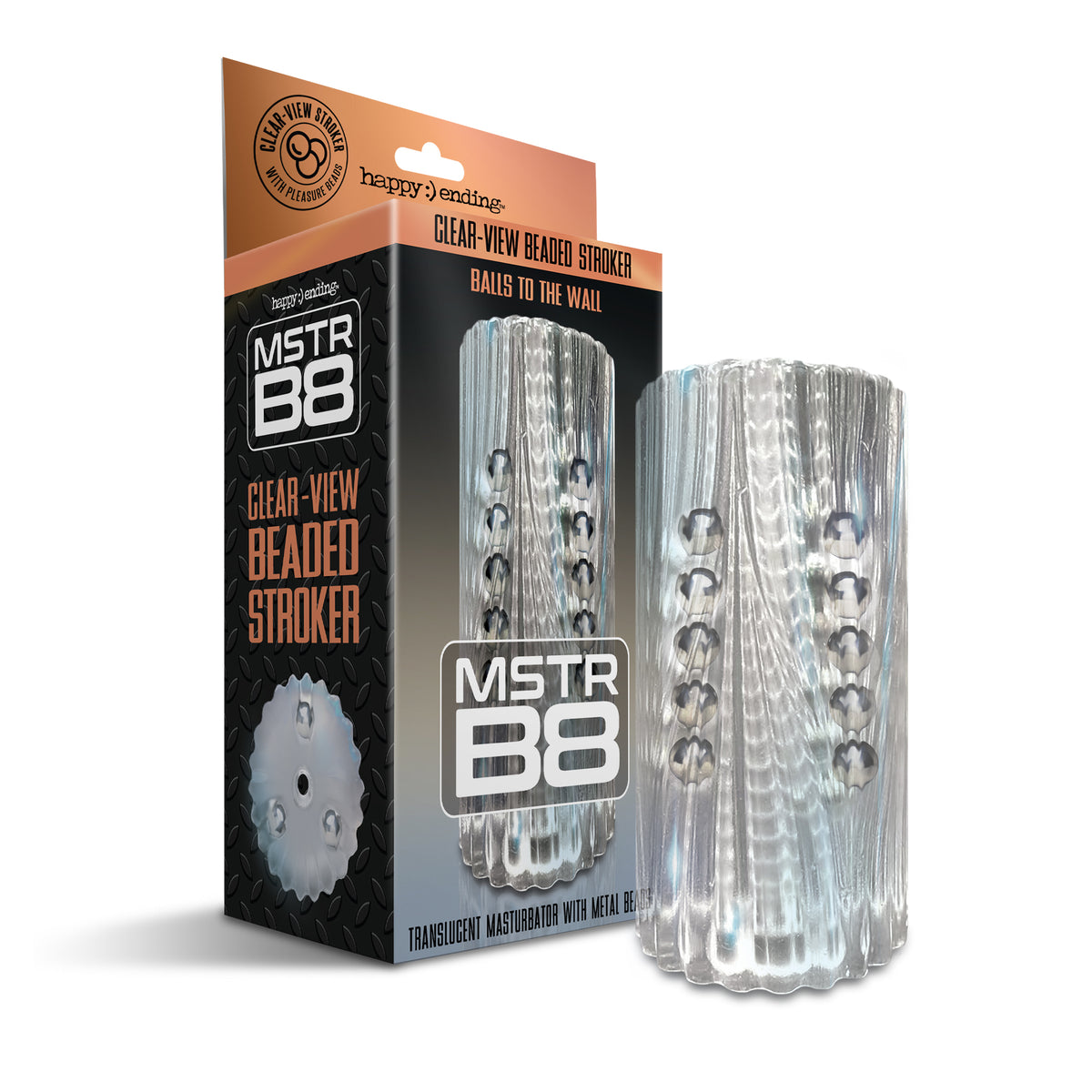 MSTR B8 Clear-View Beaded Stroker Balls to the Wall  THES