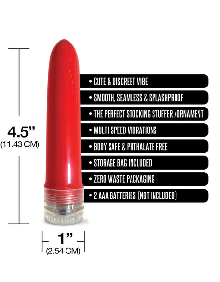 Holiday Vibes Naughty List Gift Socks And A Sex Toy, 4" Multi-Speed Vibe w/storage bag - The Happy Ending Shop