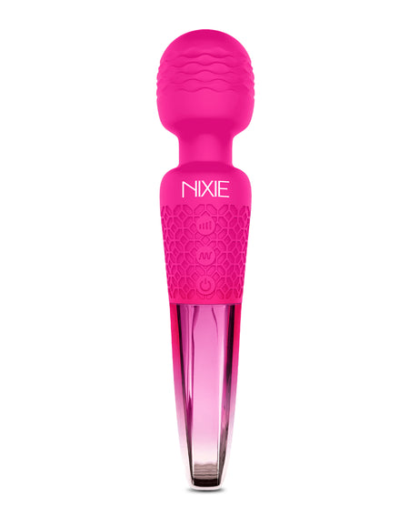 Nixie Rechargeable Wand Massager, Pink Ombre Metallic - THES