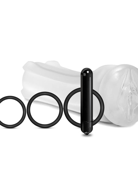 MSTR B8 Vibrating Pussy Pack, Squeeze Box, Five PC Kit - THES