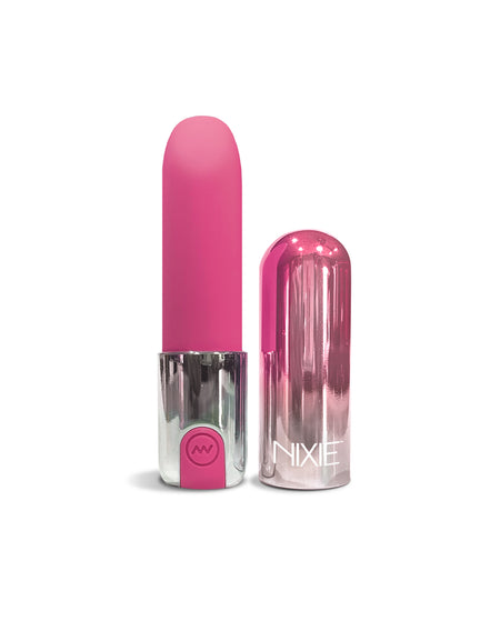 NIXIE Smooch Rechargeable Lipstick Vibrator, Pink Ombre - THES