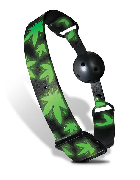 Stoner Vibes, Chronic Collection, Glow In The Dark, Breathable Ball Gag - THES