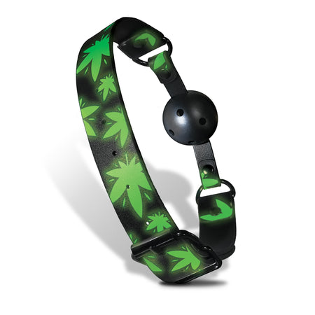 Stoner Vibes, Chronic Collection, Glow In The Dark, Breathable Ball Gag - THES