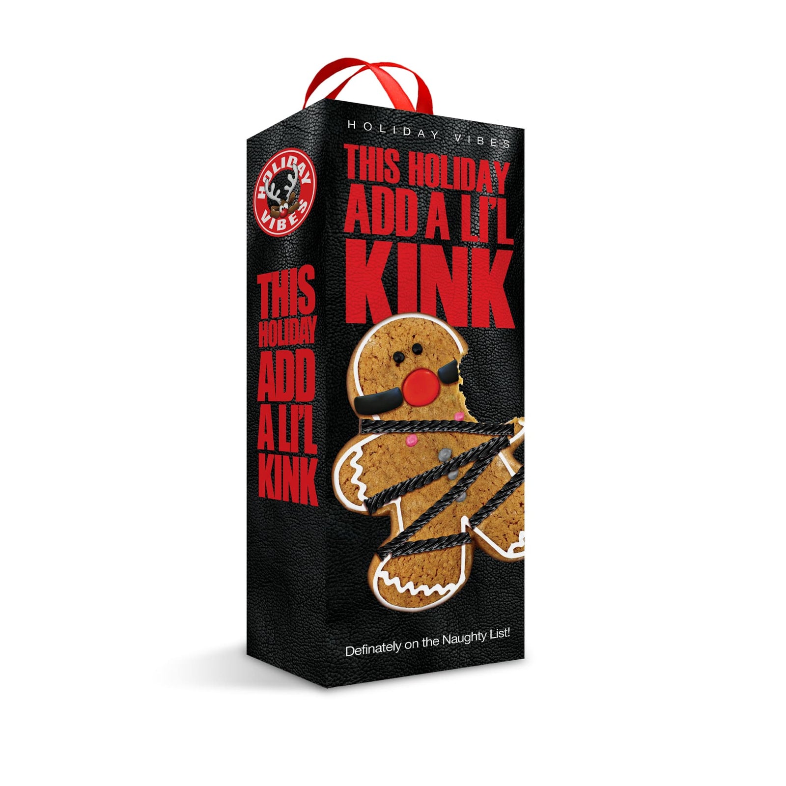 Holiday Vibes Naughty List Gift Add A Li'l Kink, Blindfold, Wrist and Ankle Sashes w/storage bag - The Happy Ending Shop