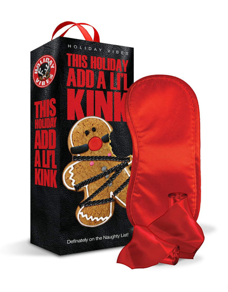 Holiday Vibes Naughty List Gift Add A Li'l Kink, Blindfold, Wrist and Ankle Sashes w/storage bag - The Happy Ending Shop