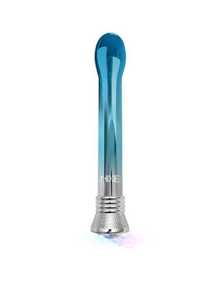Nixie Jewel Ombre Bulb Vibe, 10 Function, Blue Glow w/storage bag - THES