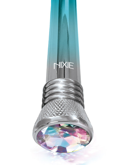 Nixie Jewel Ombre Bulb Vibe, 10 Function, Blue Glow w/storage bag - THES