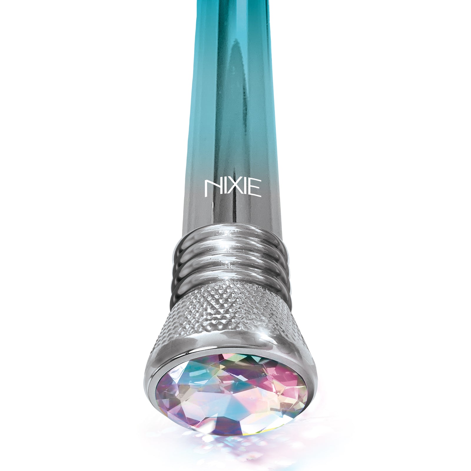 Nixie Jewel Ombre Bulb Vibe, 10 Function, Blue Glow w/storage bag - THES